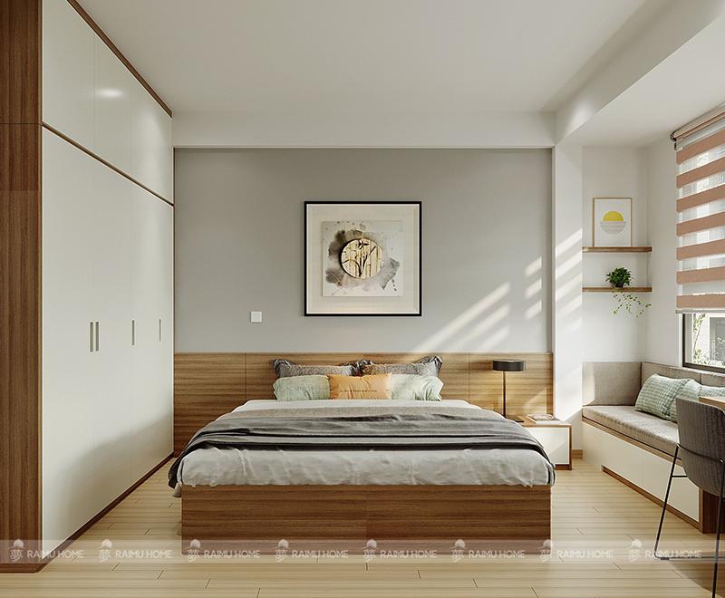 thiết kế phòng ngủ trong chung cư 2 phòng ngủ